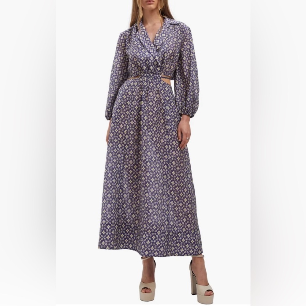 Bardot midi shirt dress